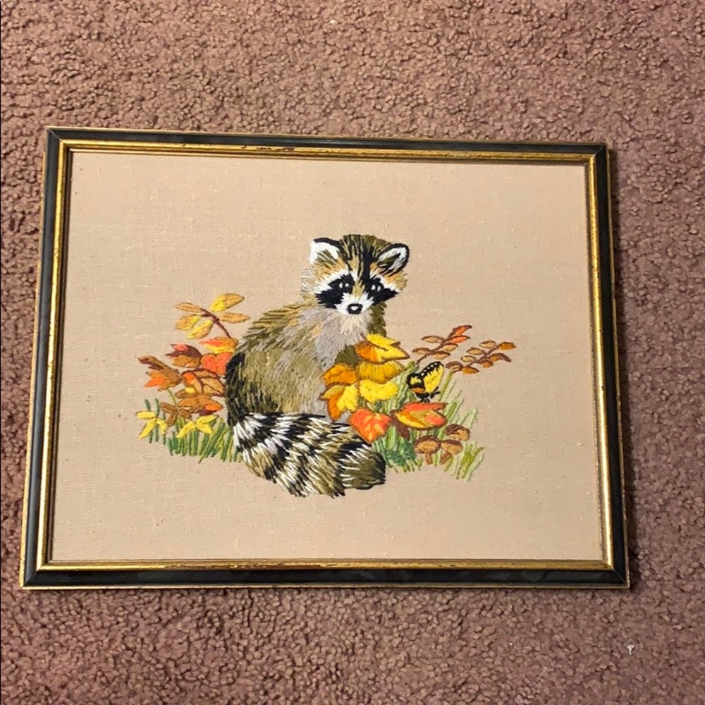 handmade raccoon